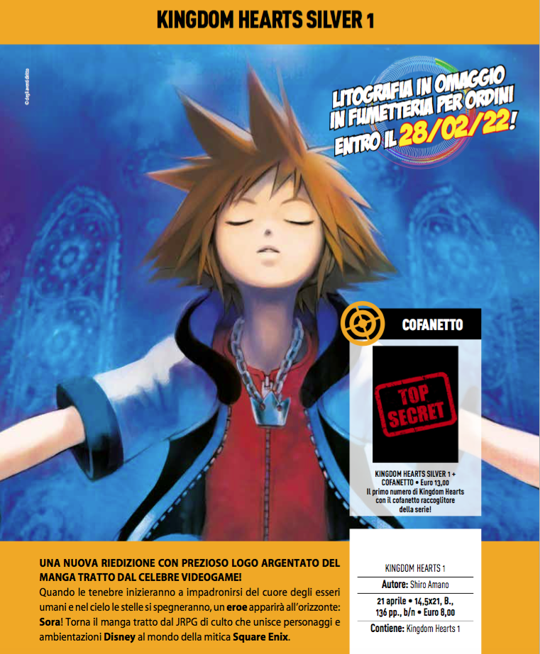 Planet Manga - Kingdom Hearts Silver 1 con cofanetto - Panini Comics