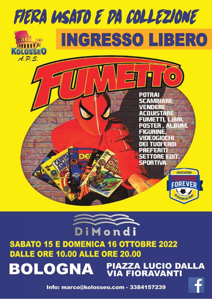 Fiera del fumetto Bologna 2022 - fumetti nuovi ed usati