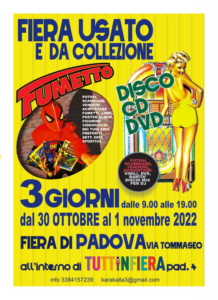 Padova Comics 2022 - Fiera del Fumetto nuovo ed usato