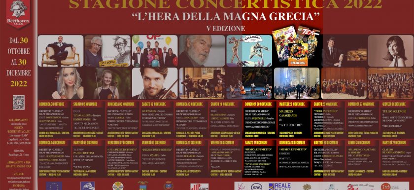 Musica & Fumetti 2022 - Crotone - Stagione Concertistica Beethoven