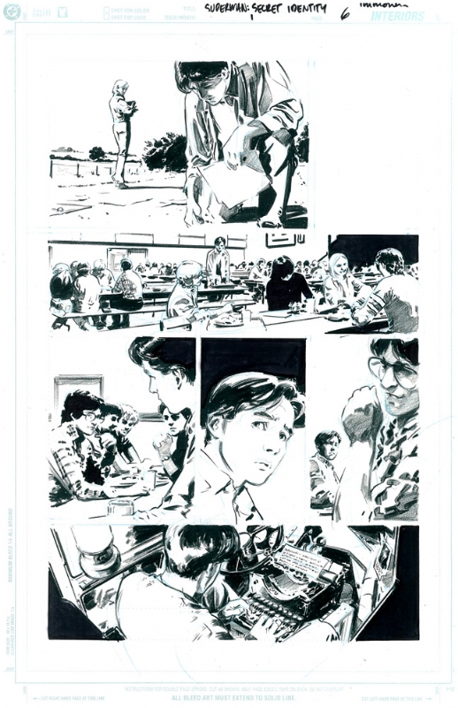 Superman Secret Identity - DC COMICS - Panini Comics - in promozione sconto 20% - Tavola originale