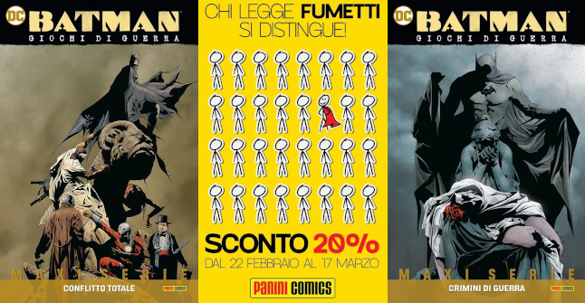 Batman Giochi di Guerra - Vol. 1 e 2 - Promozione Panini Comics - Sconto 20%